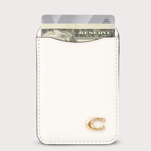 Coach MagSafe Card Holder - Chalk 