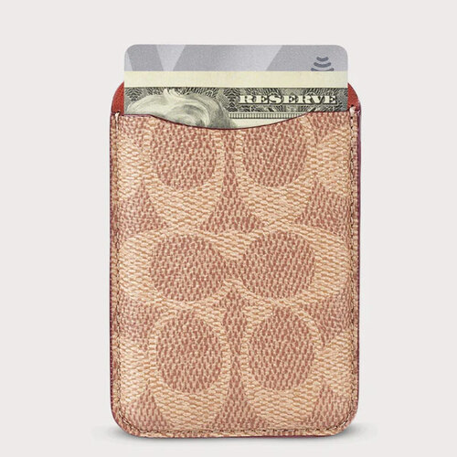 Coach MagSafe Card Holder - Signature Tan 