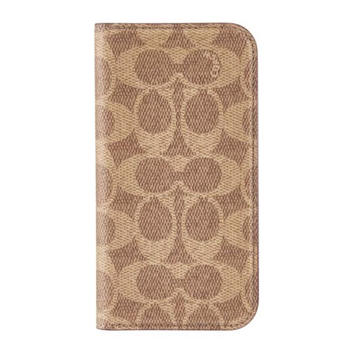 Coach Folio Case Signature Tan for iPhone 16 Pro