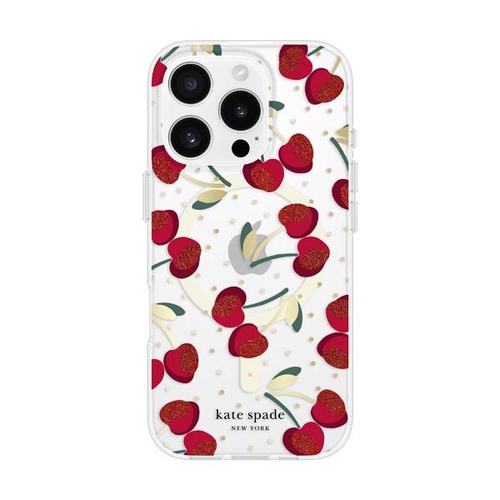 Kate Spade Cherry Dot MagSafe Case for iPhone 16 Pro