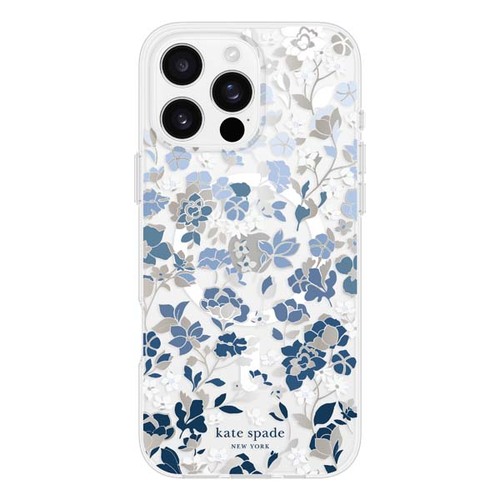 Kate Spade Flowerbed Blue MagSafe Case for iPhone 16 Pro Max