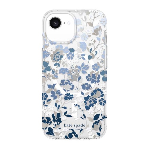 Kate Spade Flowerbed Blue MagSafe Case for iPhone 16e / 15 / 14 / 13