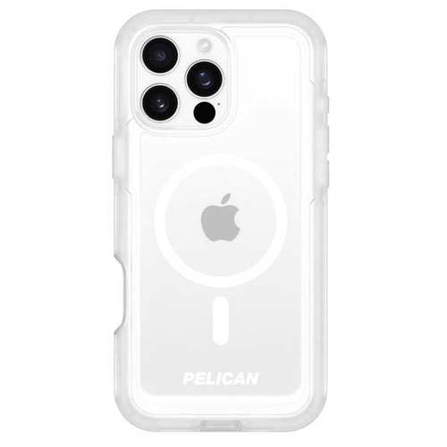 Pelican Voyager MagSafe Case with Holster for iPhone 16 Pro Max - Clear