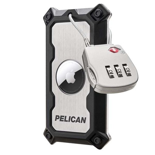 Pelican AirTag Tracker Luggage Lock - Titanium