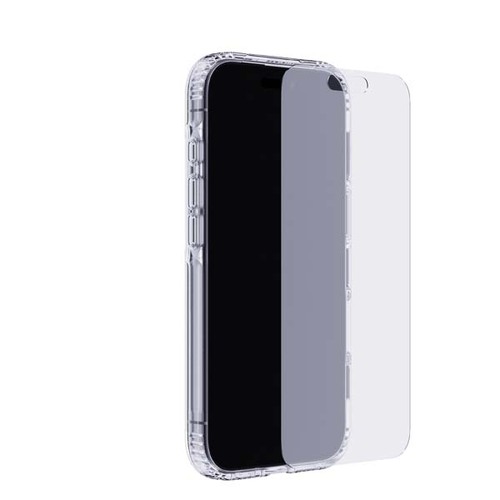 Tech 21 Bundle - EvoClear MagSafe Case + Tempered Glass + Lens Protector for iPhone 16 Pro - Clear